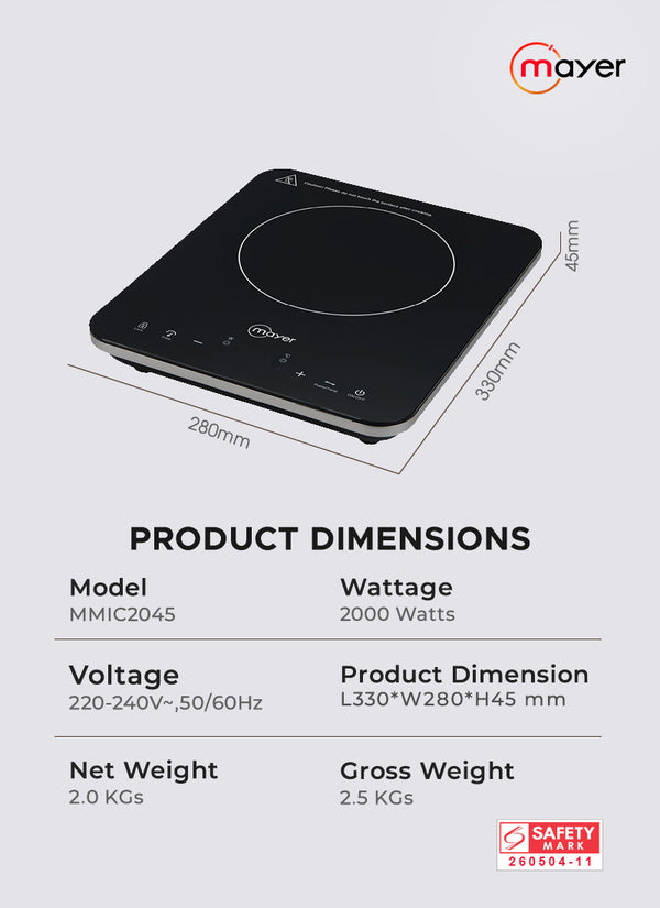 [Climate Voucher] Induction Cooker Specification