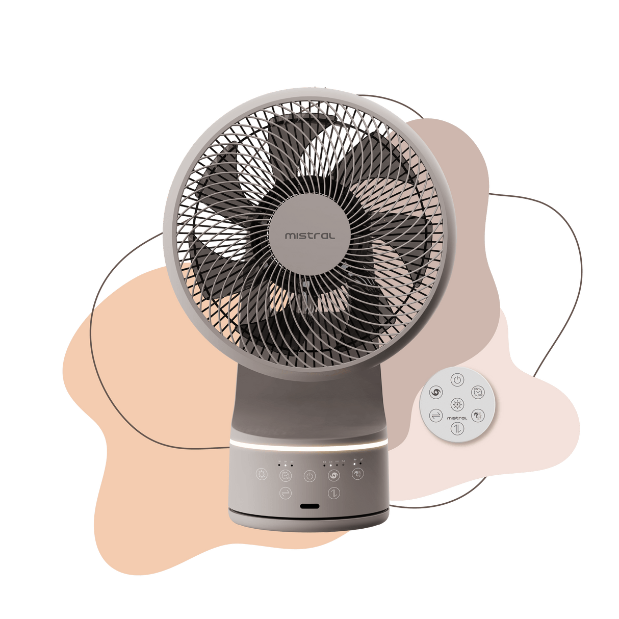 10" DC High Velocity Desk Fan with Remote