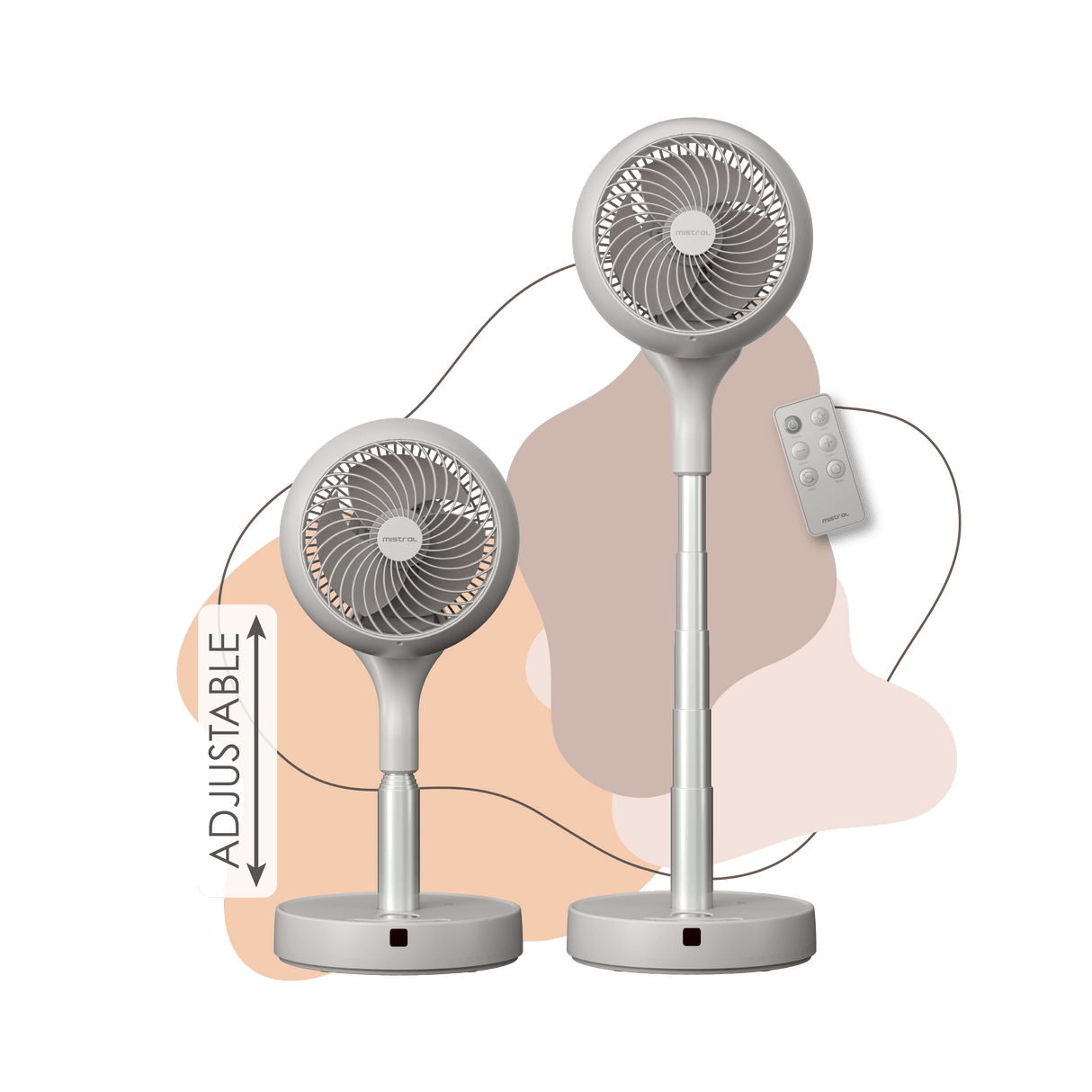 6" DC High Velocity Desk Fan with Remote