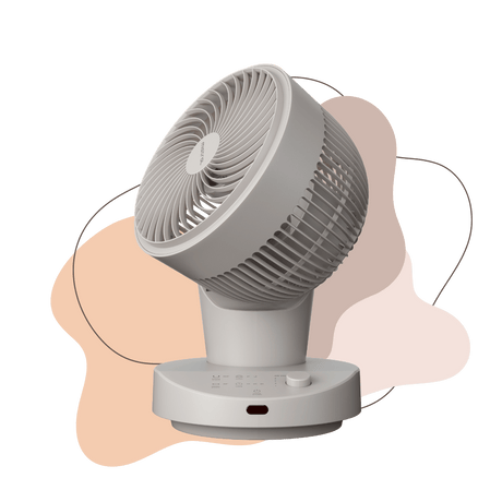 6" DC High Velocity Desk Fan with Remote