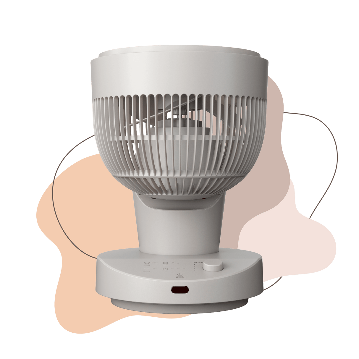6" DC High Velocity Desk Fan with Remote