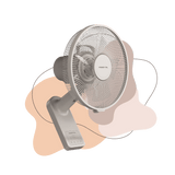 12" DC High Velocity Detachable Wall Fan with Remote