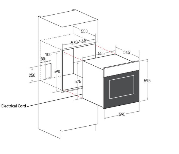 72L Built-In Combi Steam Oven Specification