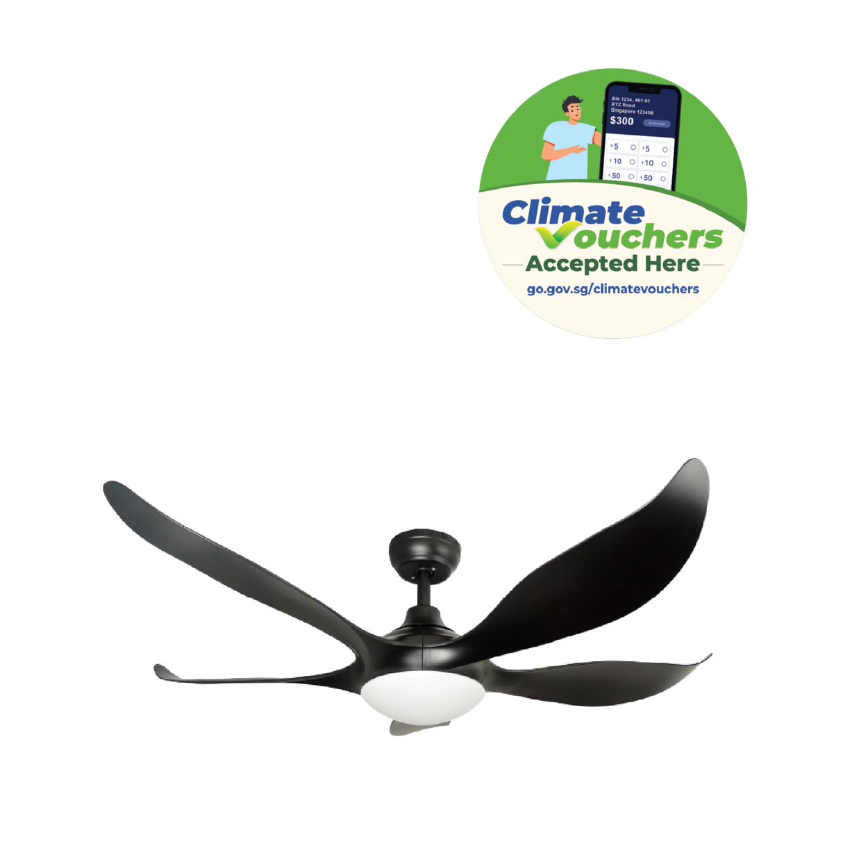 [Climate Voucher]  52” Ceiling Fan