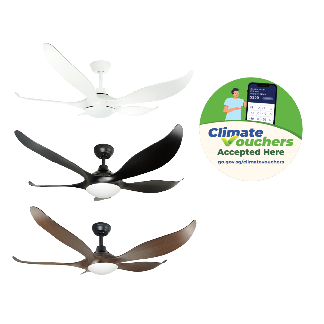 [Climate Voucher]  52” Ceiling Fan