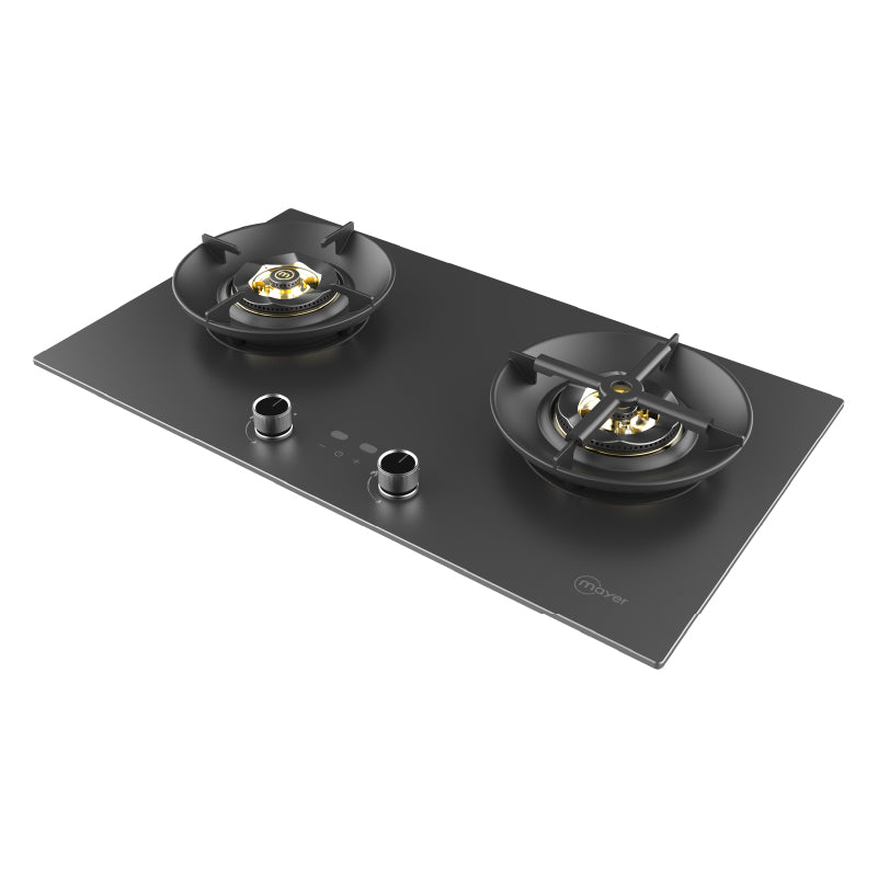 78cm 2 Zone Glass Gas Hob