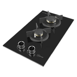 30cm 2 Zone Glass Gas Hob
