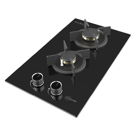 30cm 2 Zone Glass Gas Hob