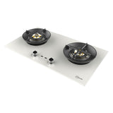 78cm 2 Zone Glass Gas Hob