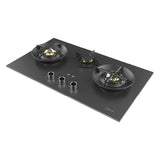 88cm 3 Zone Glass Gas Hob