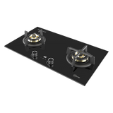 78cm 2 Burner Glass Gas Hob