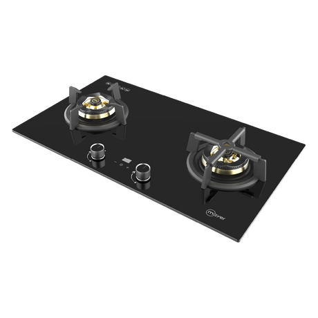 78cm 2 Burner Glass Gas Hob