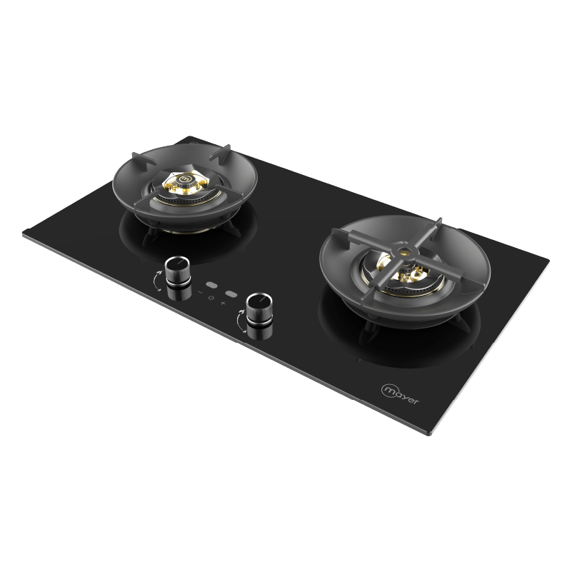 78cm 2 Zone Glass Gas Hob
