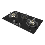 78cm 3 Burner Glass Gas Hob
