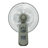 16" DC Wall Fan with Remote Control Grey