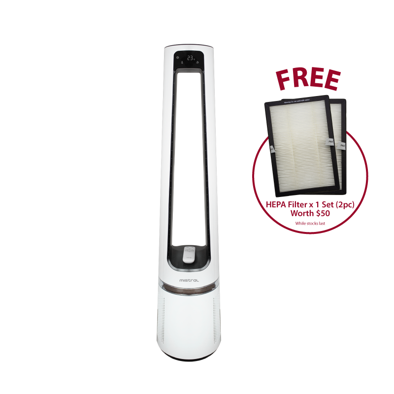 Blade Free Fan with Air Purifier