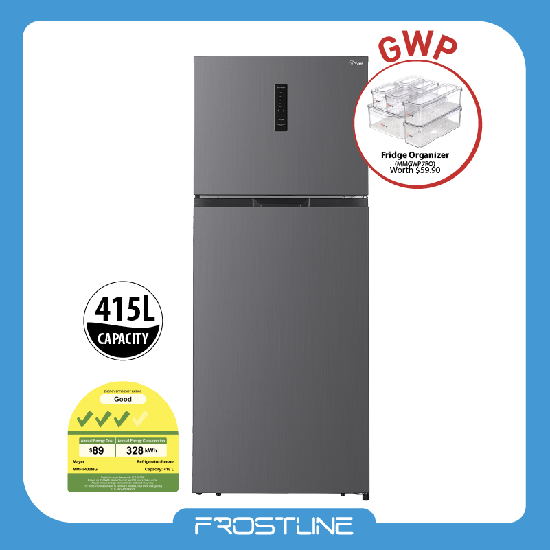 415L 2-Door Frost Free Top Mount Freezer Fridge