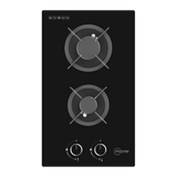 30cm 2 Zone Glass Gas Hob