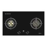 78cm 2 Burner Glass Gas Hob