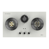 88cm 3 Zone Glass Gas Hob