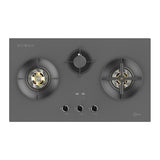 88cm 3 Zone Glass Gas Hob