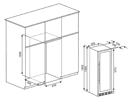 94 Bottles Wine Chiller Specification