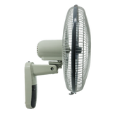 16" DC Wall Fan with Remote Control Grey