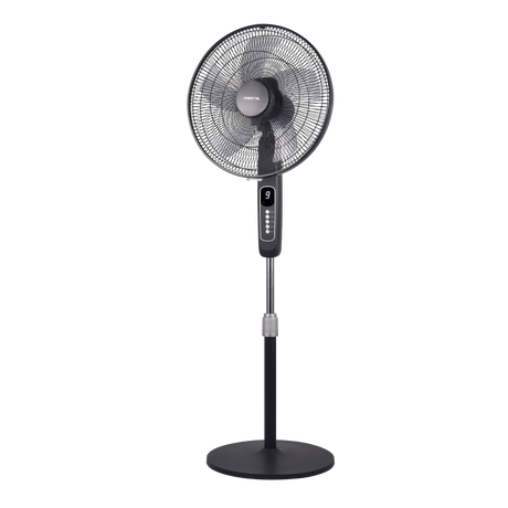 16" DC Stand Fan with Remote - Black