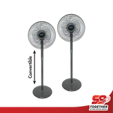 [NDP2024] 16” Stand Fan with Remote Control - Dark Grey