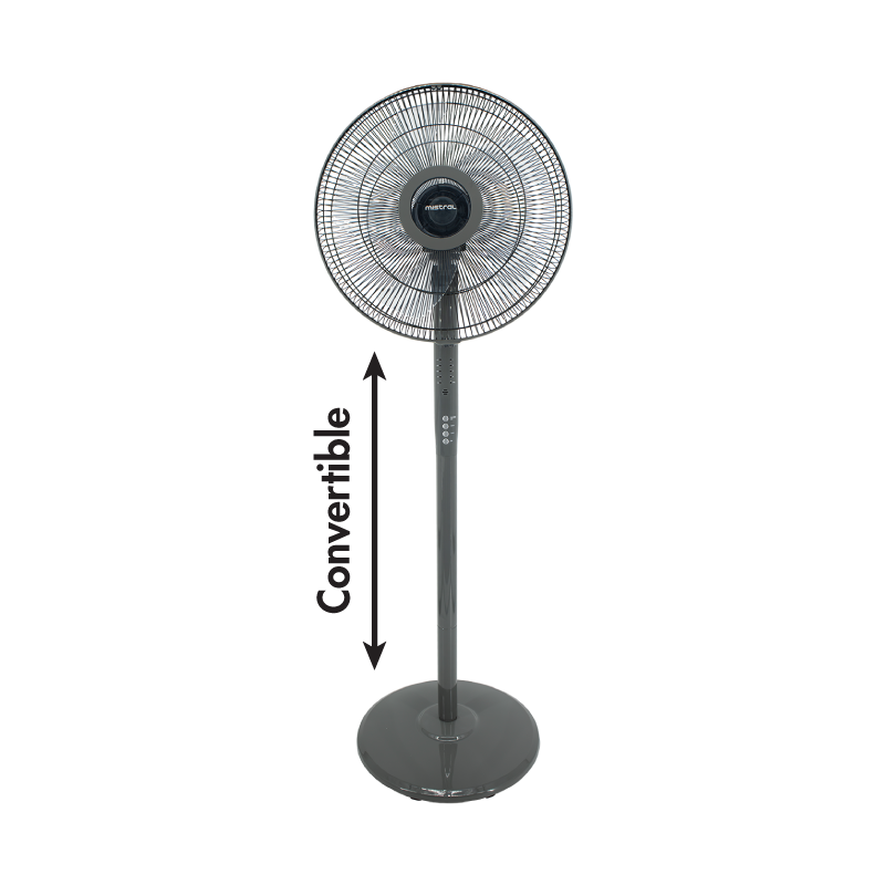 [NDP2024] 16” Stand Fan with Remote Control - Dark Grey