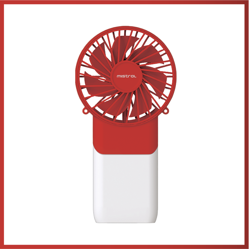 [NDP2024] Mimica Cool Breeze Rechargeable USB Fan - Red White