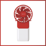 Mimica Cool Breeze Rechargeable USB Fan - Red White