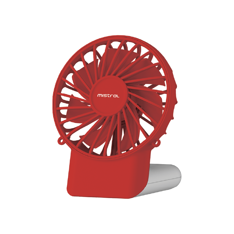 Mimica Cool Breeze Rechargeable USB Fan - Red White