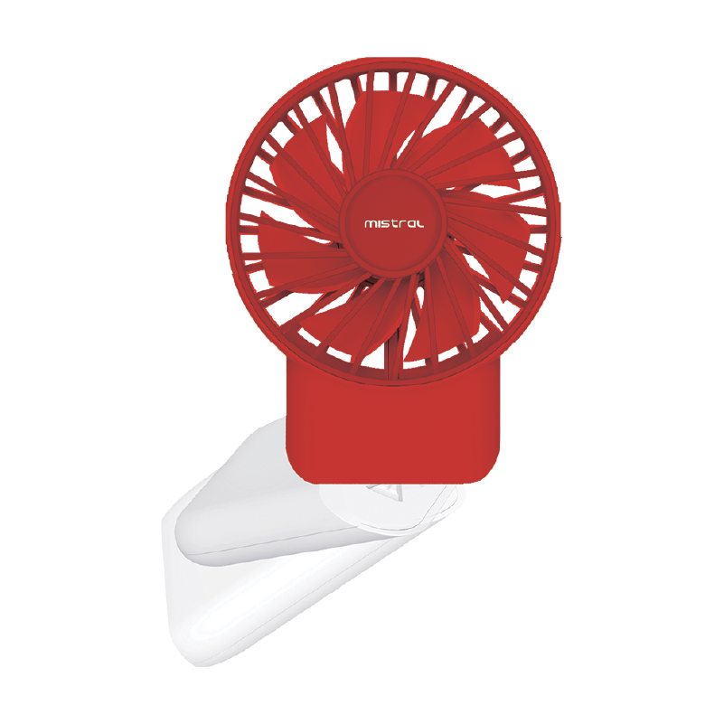 [NDP2024] Mimica Cool Breeze Rechargeable USB Fan - Red White