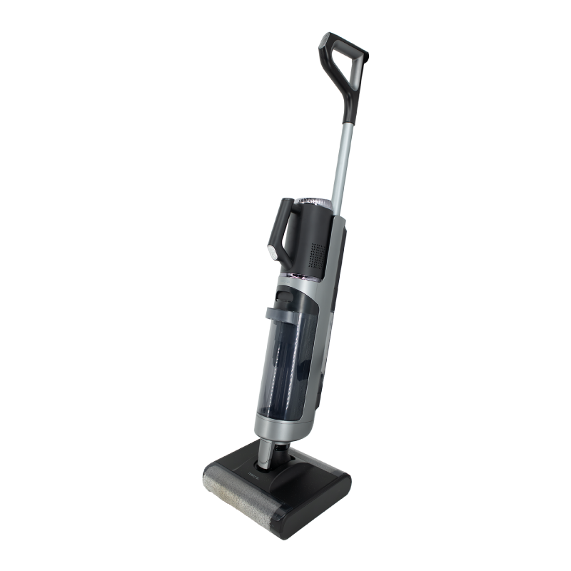 Dual Roller Cordless Floor Washer Vacuum Cleaner with Electrolyzed Water Hot Air Drying