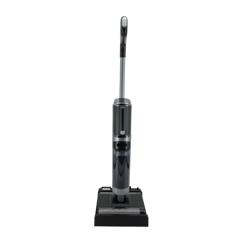 Dual Roller Cordless Floor Washer Vacuum Cleaner with Electrolyzed Water Hot Air Drying