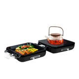 Foldable Multi-Functional Ceramic Cooker with Grill