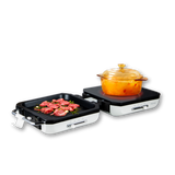 Foldable Multi-Functional Ceramic Cooker with Grill